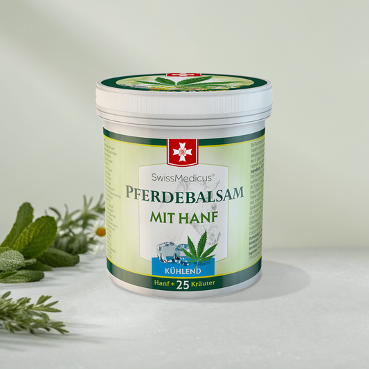 Hestebalsam med hampekøling