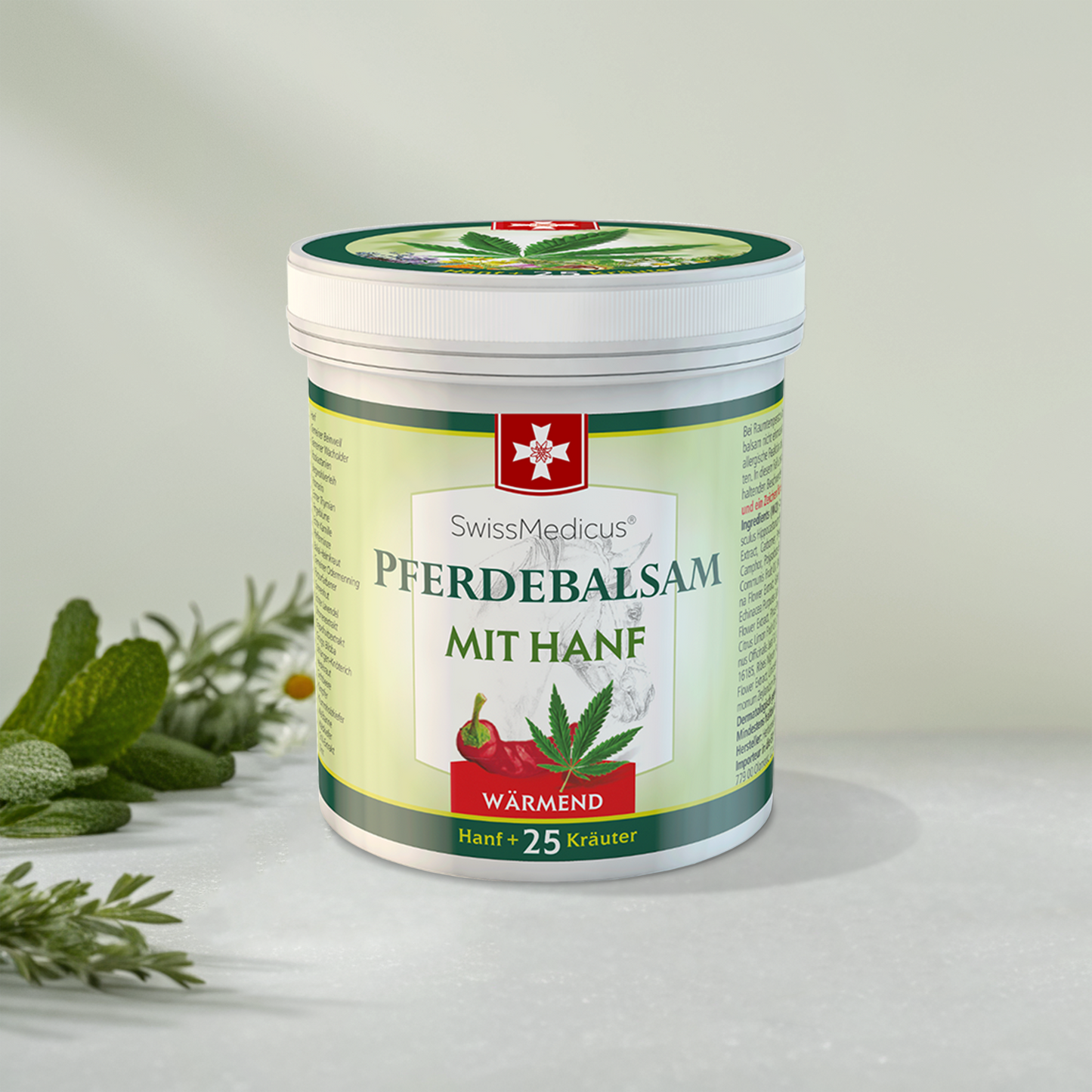 Hestebalsam med hamp varm
