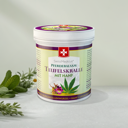 Massagegel med djævleklo og hamp