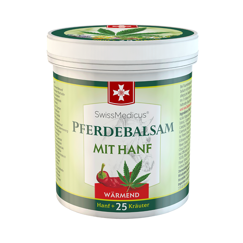 Hestebalsam med hamp varm