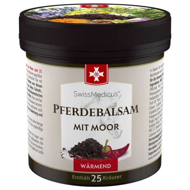 Hestesalve med tørv varm - 250 ml