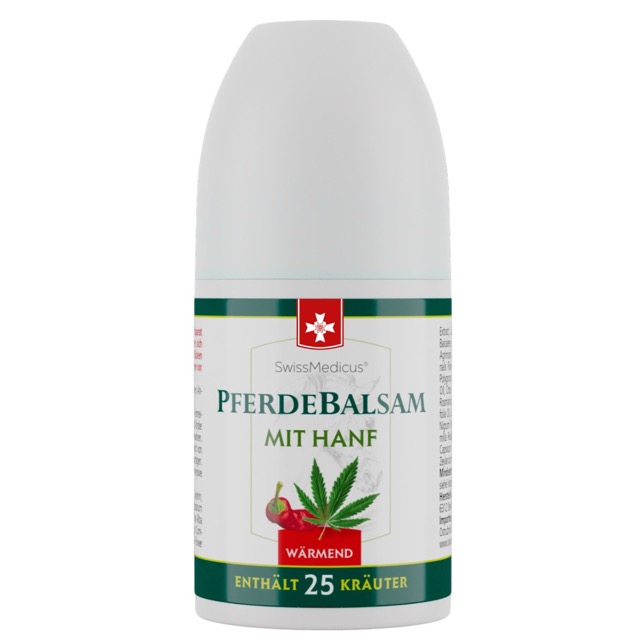 Hestesalve med hamp varm ROLL-ON 90 ml